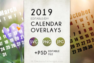 2019 Calendar Graphics: Print Templates for Blogs