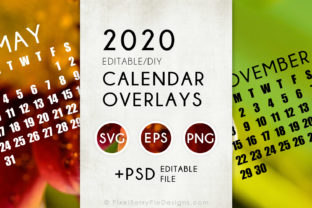 2020 Calendar Graphics: Print Templates for Crafters