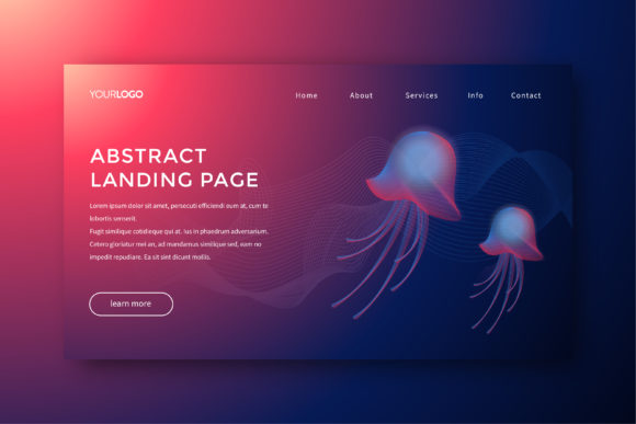 Abstract Blend Jellyfish: Graphics for Modern Websites