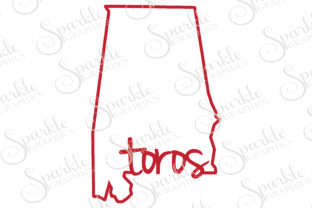 Alabama Toros Cut File: Graphics for Crafts & Brands
