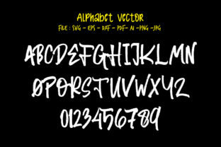 Alphabet Vector Random Brush: Graphics for Crafts