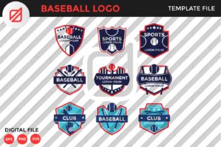 Baseball Logo Template V6: Graphics for Logos