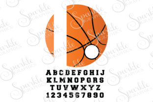 Basketball Monogram Frame: Graphics for Crafts