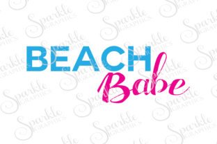 Beach Babe Cut File: Graphics for Crafts & Brands