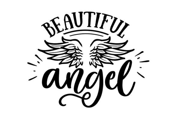 Beautiful Angel Graphics for Crafts & Branding