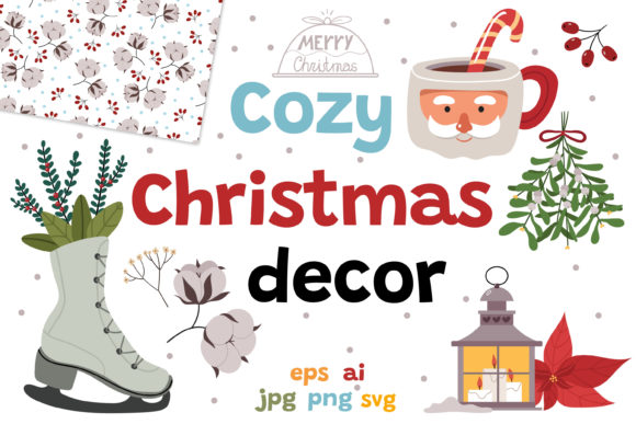 Cozy Christmas Decor: Graphics and Illustrations Review