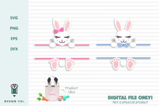 Easter Bunny Monogram: Graphics for Crafts
