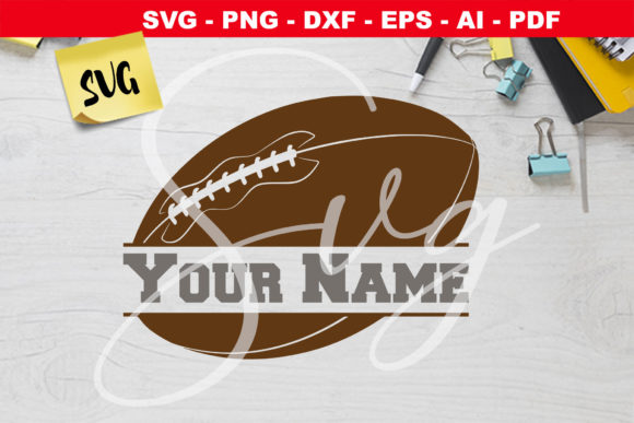 Football Name Frame: Premium Graphics for Crafts