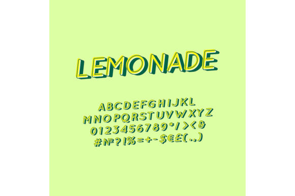 Lemonade Vintage 3d Vector Alphabet Set Review