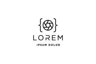 Photo Code Logo Design Template: Graphics for Logos
