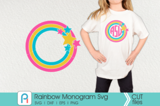 Rainbow Monogram: Vibrant Graphics for Modern Crafts