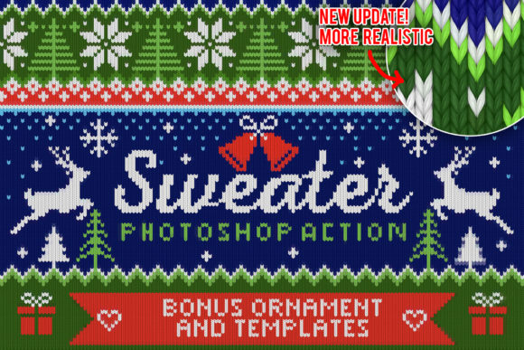 Ugly Sweater Graphics: Actions Amp for Branding