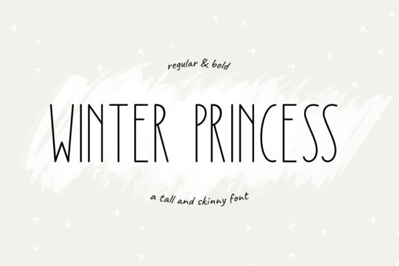 Winter Princess: A Clean Sans Serif Font for Crafters